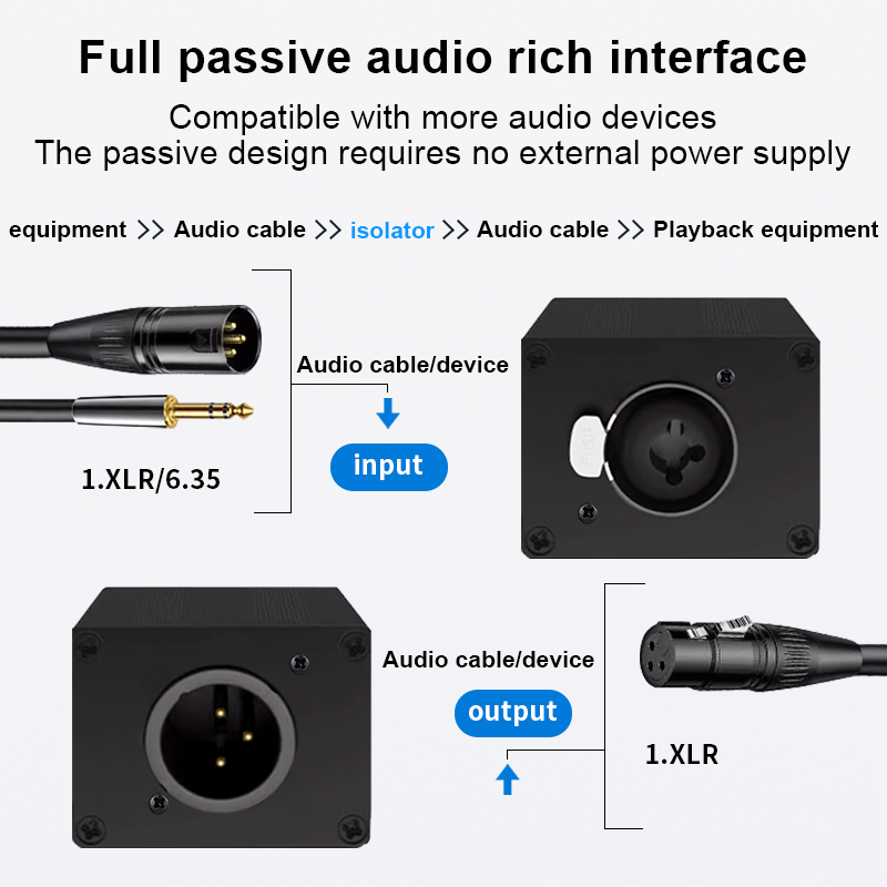 Audio-Isolator XLR 6,35 mm, ei – Audio Music Dj Bewertung und Preis