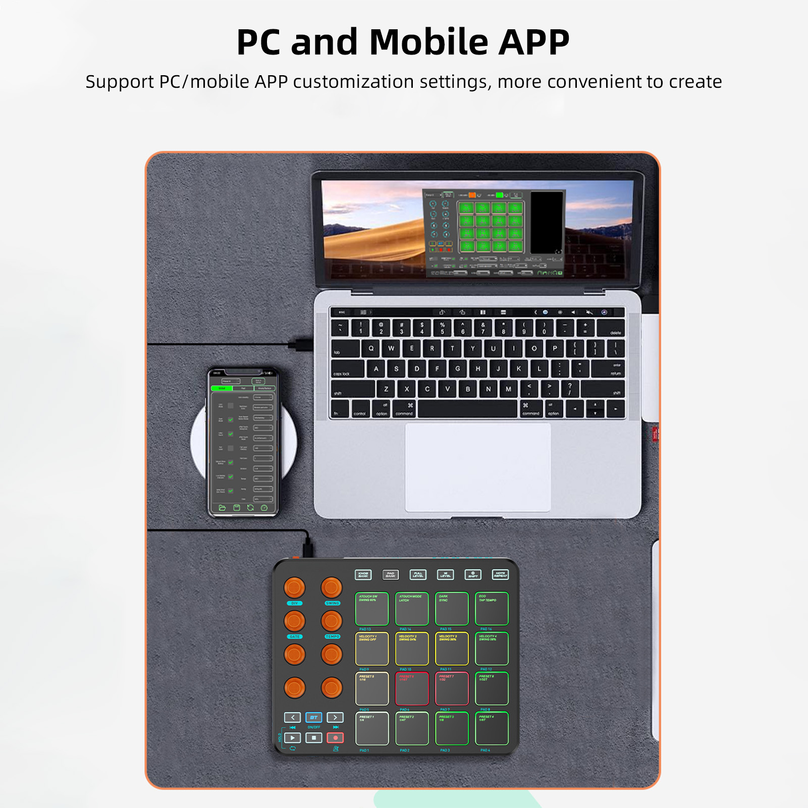 MIDI-Controller, kabelloses MI – Midi Controller Pad Bewertung und Preis
