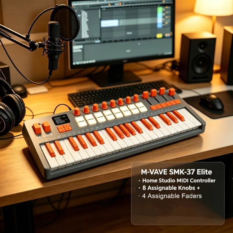M-VAVE SMK-37 Elite Kabelloses – Midi Controller Pad Bewertung und Preis