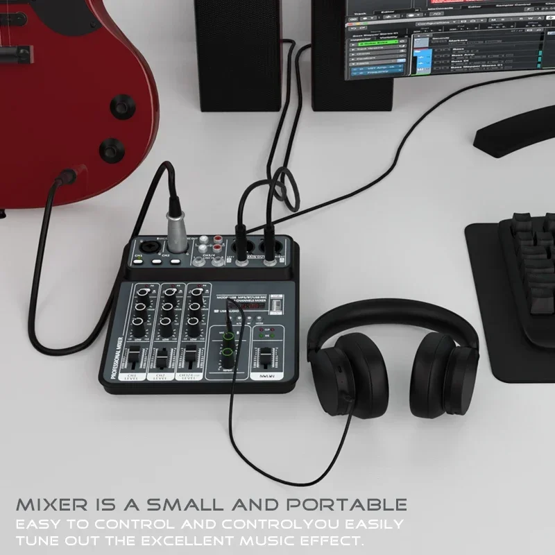 4-Kanal Pro-Audio-Mischpult, 4 – Audio Music Dj Bewertung und Preis